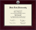 Utah Tech University diploma frame - Century Silver Engraved Diploma Frame in Cordova