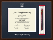 Utah Tech University diploma frame - Tassel & Cord Diploma Frame in Delta