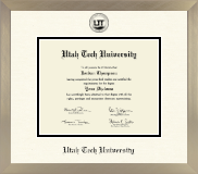 Utah Tech University diploma frame - Icon Diploma Frame in Light Champagne
