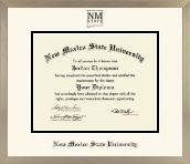 New Mexico State University in Las Cruces diploma frame - Icon Diploma Frame in Light Champagne