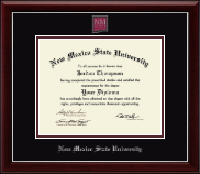 New Mexico State University in Las Cruces diploma frame - Masterpiece Medallion Diploma Frame in Gallery Silver