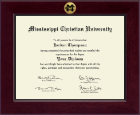 Mississippi Christian University diploma frame - Century Diploma Frame in Cordova