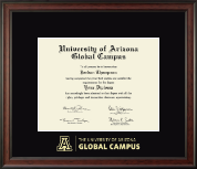 The University of Arizona Global Campus diploma frame - Gold Embossed Diploma Frame in Studio