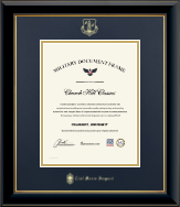 Air National Guard certificate frame - Gold Embossed Air National Guard Rank Certificate Frame - Chief Master Sergeant in Onyx Gold