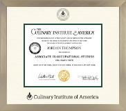 Culinary Institute of America diploma frame - Icon Diploma Frame in Light Champagne
