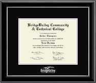 BridgeValley diploma frame - Silver Embossed Diploma Frame in Onyx Silver