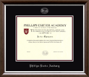 Phillips Exeter Academy diploma frame - Silver Embossed Diploma Frame in Devonshire