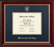 Macalester College diploma frame - Gold Embossed Diploma Frame in Murano