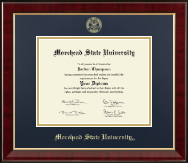 Morehead State University diploma frame - Gold Embossed Diploma Frame in Murano