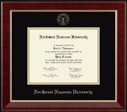 Northwest Nazarene University diploma frame - Gold Embossed Diploma Frame in Murano
