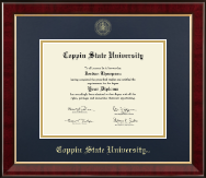 Coppin State University diploma frame - Gold Embossed Diploma Frame in Murano