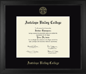 Antelope Valley College diploma frame - Gold Embossed Diploma Frame in Arena