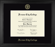Fresno City College diploma frame - Gold Embossed Diploma Frame in Arena