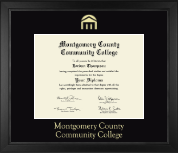 Montgomery County Community College diploma frame - Gold Embossed Diploma Frame in Arena