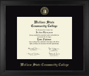 Wallace State Community College diploma frame - Gold Embossed Diploma Frame in Arena