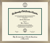 The University of North Carolina at Charlotte diploma frame - Icon Diploma Frame in Light Champagne