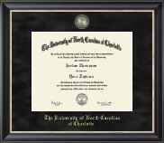 The University of North Carolina at Charlotte diploma frame - Regal Diploma Frame in Noir