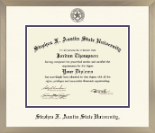 Stephen F. Austin State University diploma frame - Icon Diploma Frame in Light Champagne