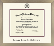 Eastern Kentucky University diploma frame - Icon Diploma Frame in Light Champagne