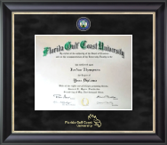 Florida Gulf Coast University diploma frame - Regal Diploma Frame in Noir