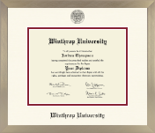 Winthrop University diploma frame - Icon Diploma Frame in Light Champagne