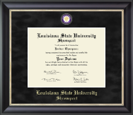 Louisiana State University at Shreveport diploma frame - Regal Diploma Frame in Noir