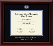 California State University San Marcos diploma frame - Masterpiece Medallion Diploma Frame in Gallery Silver