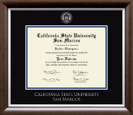 California State University San Marcos diploma frame - Silver Embossed Diploma Frame in Devonshire