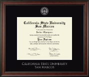 California State University San Marcos diploma frame - Silver Embossed Diploma Frame in Studio