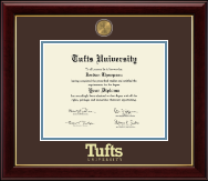 Tufts University diploma frame - Masterpiece Medallion Diploma Frame in Gallery