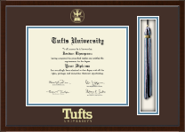 Tufts University diploma frame - Tassel & Cord Diploma Frame in Delta