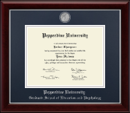 Pepperdine University diploma frame - Masterpiece Medallion Diploma Frame in Gallery Silver