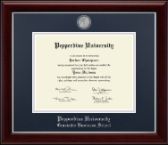 Pepperdine University diploma frame - Masterpiece Medallion Diploma Frame in Gallery Silver