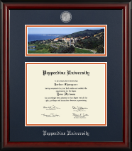 Pepperdine University diploma frame - Campus Scene Masterpiece Medallion Diploma Frame in Canterbury