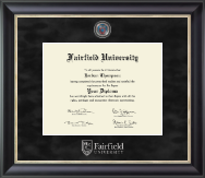 Fairfield University diploma frame - Regal Diploma Frame in Noir