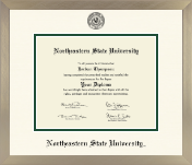 Northeastern State University Tahlequah diploma frame - Icon Diploma Frame in Light Champagne