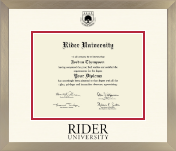 Rider University diploma frame - Icon Diploma Frame in Light Champagne