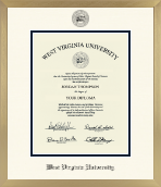 West Virginia University diploma frame - Icon Diploma Frame in Chardonnay