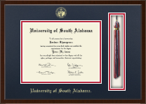 University of South Alabama diploma frame - Tassel & Cord Diploma Frame in Delta