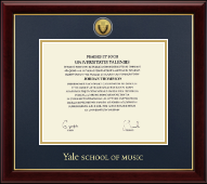 Yale University diploma frame - Gold Engraved Medallion Diploma Frame in Gallery