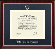 Yale University diploma frame - Gold Embossed Diploma Frame in Murano