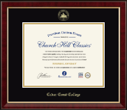 Cedar Crest College diploma frame - Gold Embossed Diploma Frame in Murano