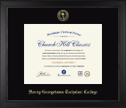 Horry-Georgetown Tech diploma frame - Gold Embossed Diploma Frame in Arena