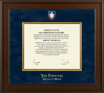 Yale University diploma frame - Presidential Masterpiece Diploma Frame in Madison
