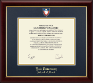 Yale University diploma frame - Masterpiece Medallion Diploma Frame in Gallery