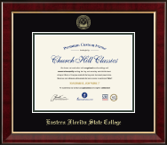 Eastern Florida State College diploma frame - Gold Embossed Diploma Frame in Murano