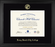 Long Beach City College diploma frame - Gold Embossed Diploma Frame in Arena
