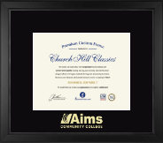 Aims Community College diploma frame - Gold Embossed Diploma Frame in Arena