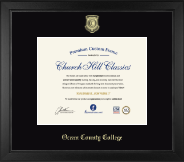 Ocean County College diploma frame - Gold Embossed Diploma Frame in Arena