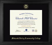 Mohawk Valley Community College diploma frame - Gold Embossed Diploma Frame in Arena